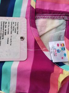 LILPICKS Striped Girls' Dress with Belt