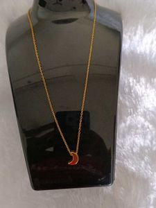 Gold Crescent Moon Necklace