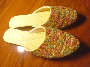 Embroidered Ethnic Slip-On Flats