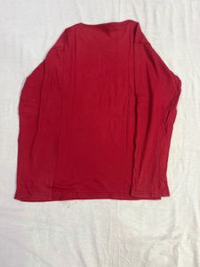 Levi's Red Long Sleeve Logo Tee