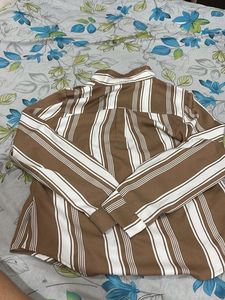 Striped Button-Up Shirt