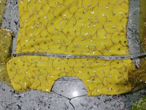 Sparkling Yellow Sharara Set
