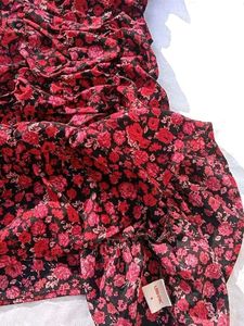 Brand New(Urbanic)Red Floral Gathered Sheath Dress