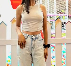 Ribbed Ruched Tank Top