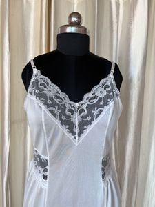 Vintage White Lace Slip