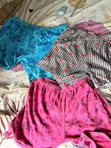 3 Pack Pajama Shorts
