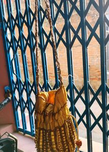 golden potli bag for function
