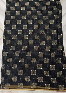 Black Chiffon Saree