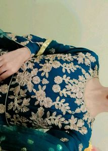 Stunning Teal Embroidered Lehenga Choli