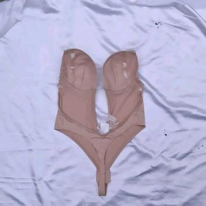 Nude U-Plunge Bodysuit