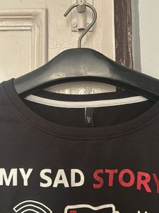 My Sad Story Graphic Long Sleeve Top