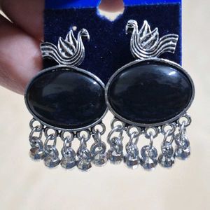 Combo of 4 Oxidized Silver Jhumka Earrings - SAJKE