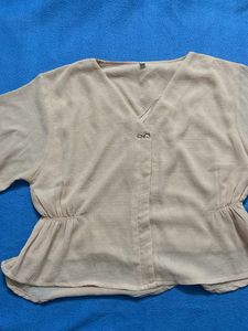 Chic V-Neck Peplum Top