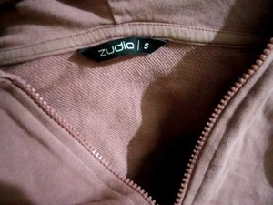 Pink Cropped Hoodie Jacket