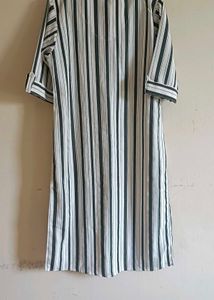 White Striped Kurta