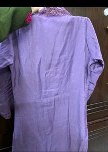 Elegant Purple Lace Kurta