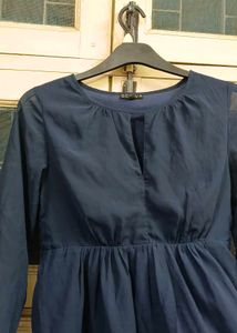 Navy blue Peplum Top