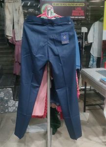 Men's Blue Formal Trousers
