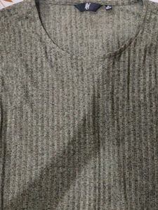 Ribbed Puff Sleeve Top