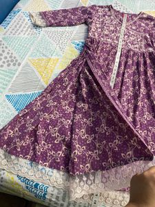 Beautiful Purple Printed Kurta