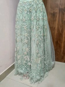 Lehenga Choli with pearl and mirror work