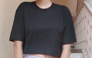 Oversized Crop T-shirt