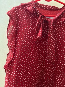 Sale 🛍️Red Polka Dot Blouse