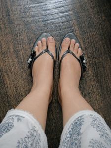 Embellished Thong Sandals