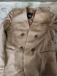 Terranova Double-Breasted Tan Coat