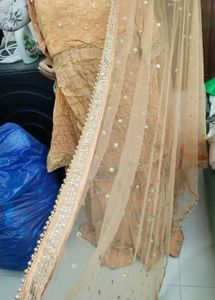 Designer Peach Lehenga Choli Set