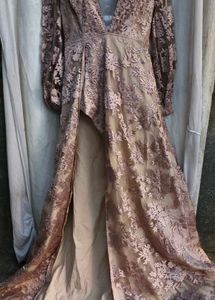 11712. Elegant Floral Print Maxi Gown