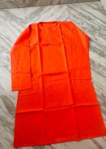 Bright Orange Kurta
