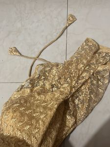 Elegant Gold Embroidered Blouse