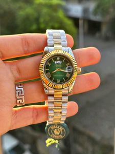 Rolex Two-Tone Watch - Green Dial
