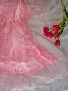 Whimsy Fairycore Pink Princess Dress