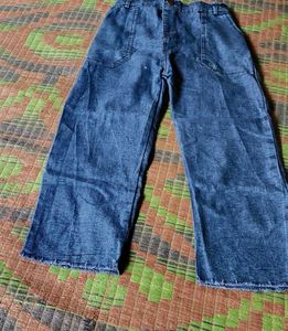 Wide Leg Denim Jeans