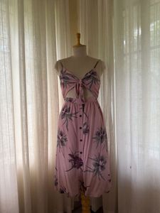 Floral tie detail dress