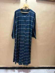 Stylish Blue Striped abaya