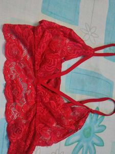 Red Lace Set