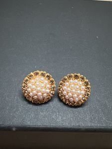 Pearl & Stone Stud Earrings