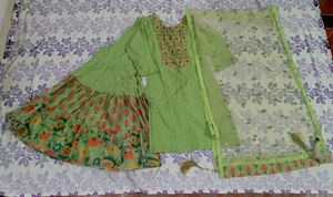 Very Beautiful Kurti With Gharara Suit