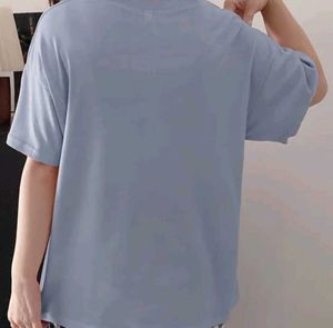 Cute Blue Heart Graphic T-Shirt
