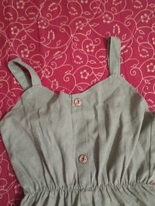 Casual Button-Front Midi Dress
