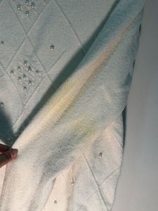 Cream Pearl Embellished Sweater