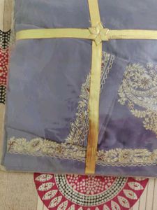 Exquisite Embroidered Saree unused