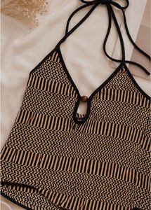 Boho Pattern Halter Neck Top