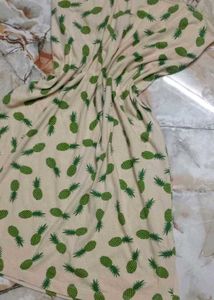 🥰💵Cute Pineapple Print Mini Dress