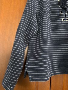 Nautica women striped sweatshirt