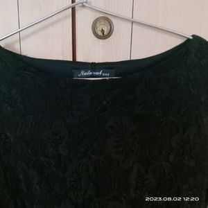 Natural Brand Imported.S Size Black Shirt Dress Wi