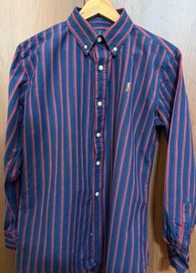 Classic Striped Ralph Lauren Button-Down Shirt